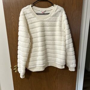 No Boundaries Cream Textured Sweater